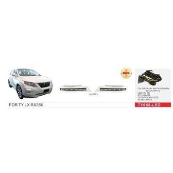 Фары доп.модель Lexus RX 350 2009-12/TY-668L/DRL-12V4W/Black/эл.проводка (TY-668-LED/DRL) OL_53156 фото