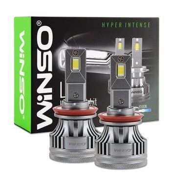 Автолампа Winso LED H8/H11/H16 12/24V 90Вт 7000Лм 6500K CSP3970 2шт LI_797110 фото