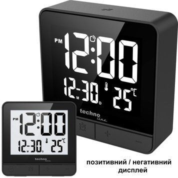 Часы настольные Technoline WT375 Black (WT375) DS_DAS302469 фото
