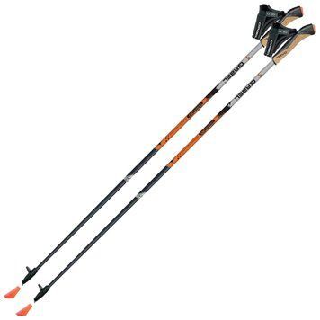 Палки для скандинавской ходьбы Gabel X-1.35 Active Knife Black/Orange 105 (7008361151050) DS_DAS301701 фото