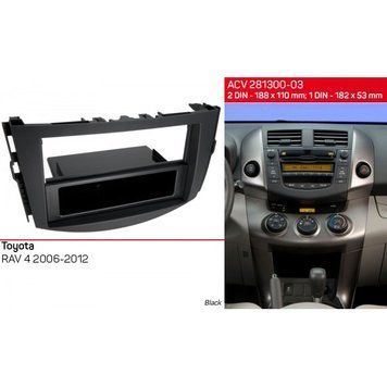 Переходная рамка ACV 281300-03 для Toyota RAV4 2006-2012 AV_281300-03 фото