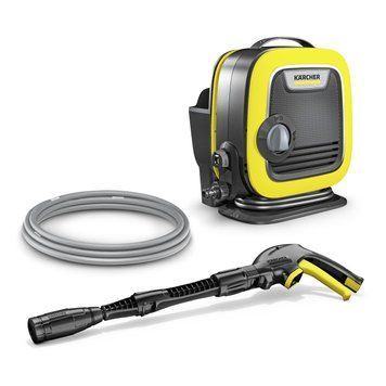 Минимойка высокого давления Karcher K Mini, 1400Вт, 110бар, 360л/час, шланг 5м, 3.9кг (без аккумулятора и RC_1.600-054.0 фото