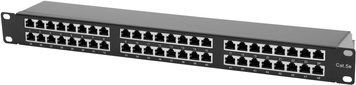 Патч-панель GEAR мережева RJ-45 19" 1U KeyStone 48 портів (GPP-STP1U48P) IP_GPP-STP1U48P фото