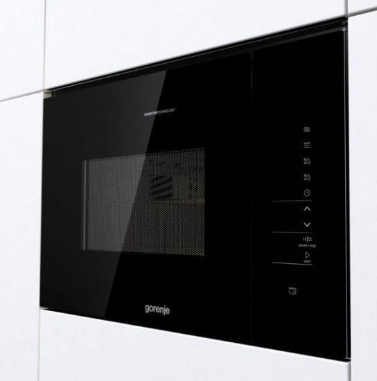 Микроволновая печь Gorenje BMI251SG3BG встраиваемая, 25л, электр. управл., 900Вт, гриль, дисплей, инвертор, RC_BMI251SG3BG фото