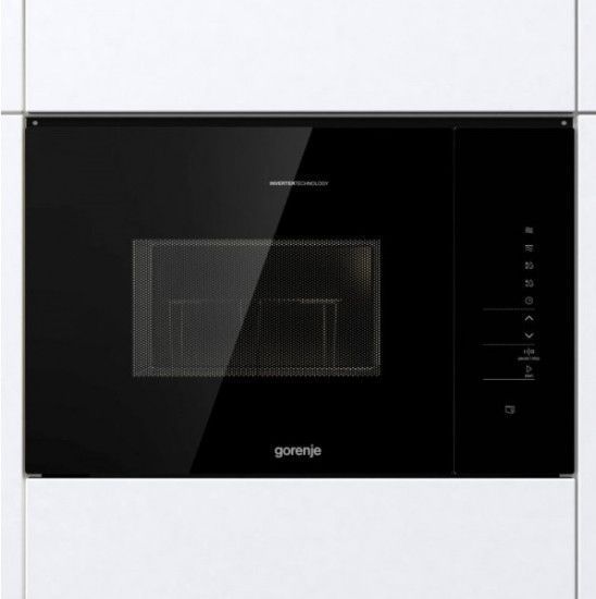 Микроволновая печь Gorenje BMI251SG3BG встраиваемая, 25л, электр. управл., 900Вт, гриль, дисплей, инвертор, RC_BMI251SG3BG фото