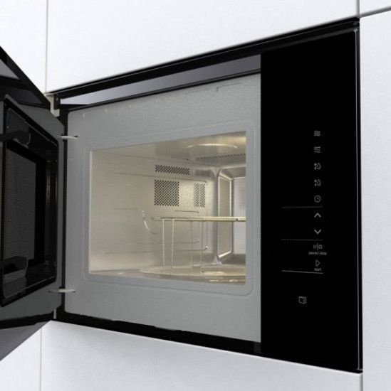 Микроволновая печь Gorenje BMI251SG3BG встраиваемая, 25л, электр. управл., 900Вт, гриль, дисплей, инвертор, RC_BMI251SG3BG фото