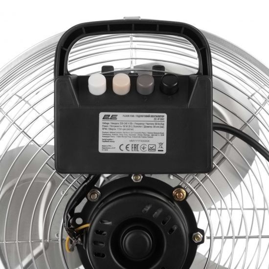 Напольный вентилятор 2E PowerWind 30C профессиональный, 30см, 60Вт, кнопки, двигатель медь 100%, серебряный RC_2E-IF30C фото