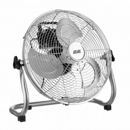 Напольный вентилятор 2E PowerWind 30C профессиональный, 30см, 60Вт, кнопки, двигатель медь 100%, серебряный RC_2E-IF30C фото