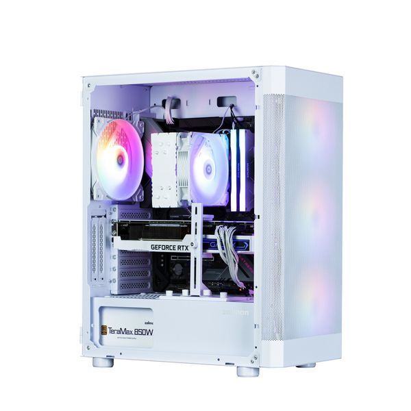 Корпус Zalman I4 TG без БП, 2xUSB3.0, 1xUSB2.0, 4x140мм RGB, VGA 320мм, LCS ready, TG Side Panel, ATX, білий RC_I4TGWHITE фото
