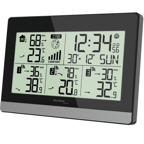 Термогігрометр Technoline WS7065 Black/Silver (WS7065) DS_DAS302452 фото