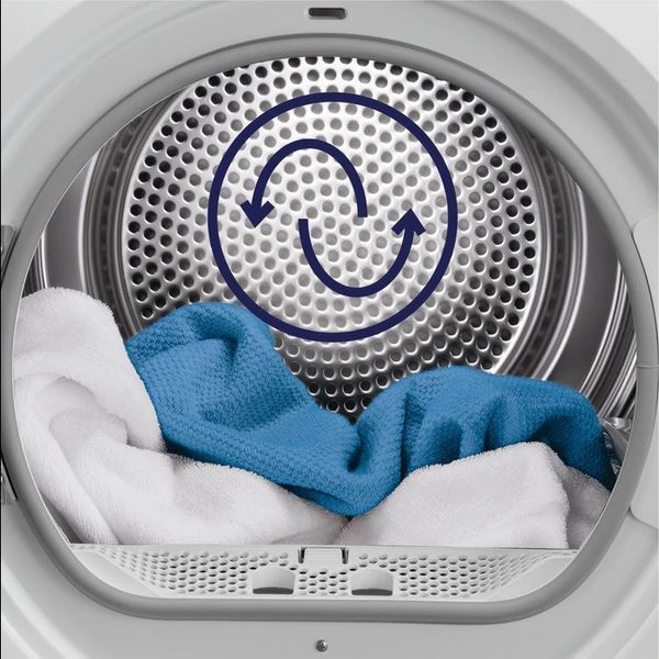 Сушильна машина Electrolux тепловий насос, 8кг, A++, 64см, дисплей, білий RC_EW8H458BU фото