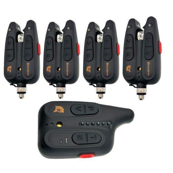 Набір сигналізаторів GLADIATOR RF1118 4+1 Black з пейджером PR_RF11184 фото