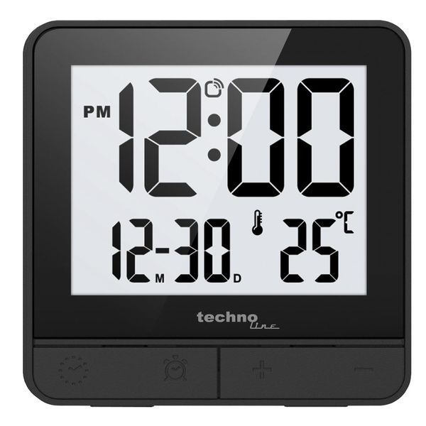 Часы настольные Technoline WT375 Black (WT375) DS_DAS302469 фото
