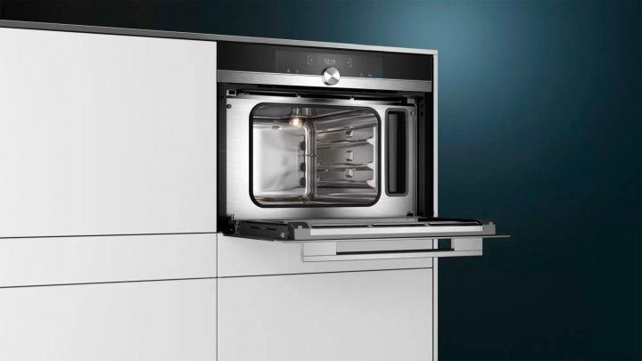 Пароварка Siemens встроенная компактная, 38л, A, дисплей, нерж. RC_CD634GAS0 фото