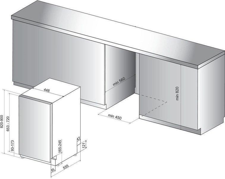 Посудомоечная машина встраиваемая, 10компл. HSIO3O23WFE Hotpoint RC_HSIO3O23WFE фото