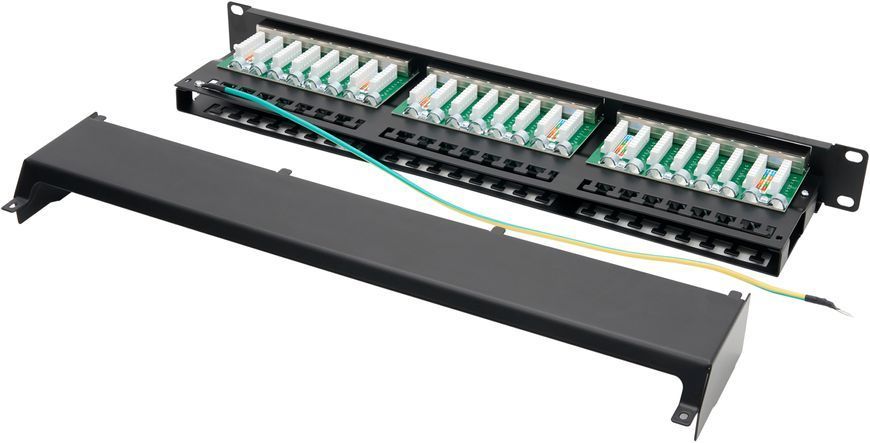 Патч-панель GEAR мережева RJ-45 19" 1U KeyStone 48 портів (GPP-STP1U48P) IP_GPP-STP1U48P фото