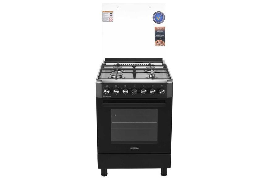 Плита ARDESTO комби Elegance, 66л, 60x60см, конвекция, чугун, подсветка, форсунки LPG RC_FSCF-C606BI фото