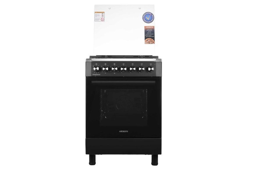 Плита ARDESTO комби Elegance, 66л, 60x60см, конвекция, чугун, подсветка, форсунки LPG RC_FSCF-C606BI фото