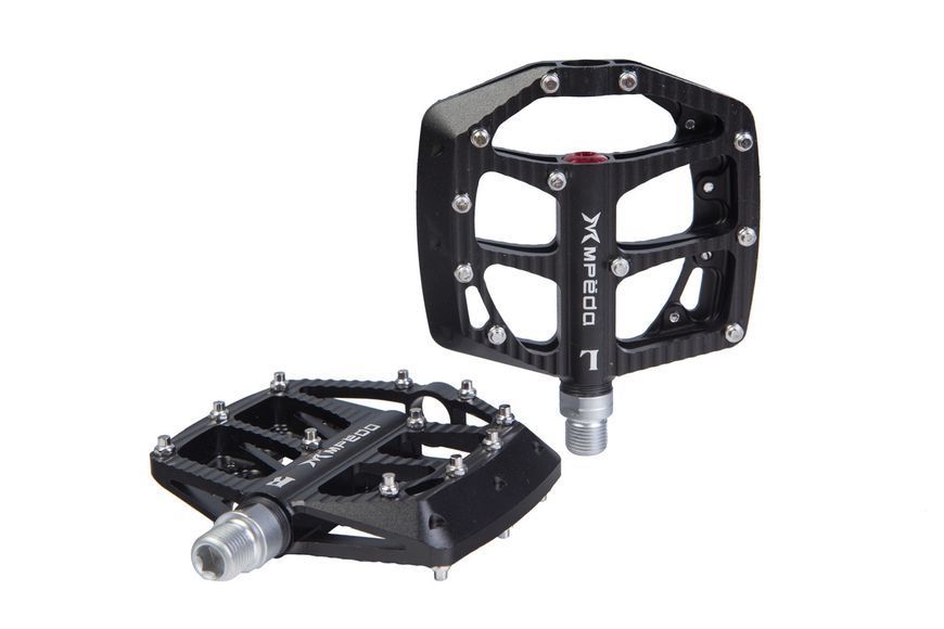 Педалі Mpeda AL-66 (ALNC-3002) алюм. платформа, на пром. підшипні. чорний VT_PED-144 фото