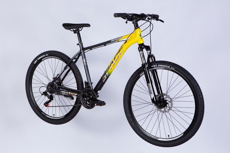 Велосипед AL 27.5" SPACE PHAETON DD FR рама-19" сіро-жовтий 2025 VT_OPS-SP-27.5-039 фото