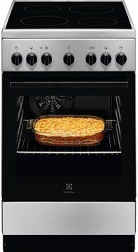 Electrolux Плита електрична склокерамічна, 58л, 50x60см, конвекція, пара, нерж RC_LKR562055X фото
