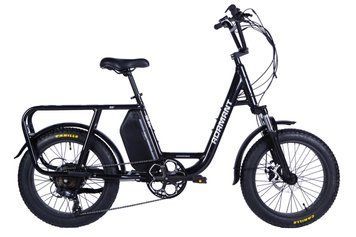 Велосипед с электроприводом 20" AL Dorozhnik eADAMANT DD FR рама-18,5" 48В 17.5А*ч 500Вт черный 2025 VT_ELB-D-20-062 фото