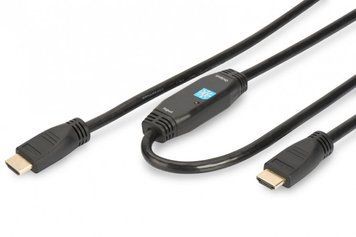 Кабель Digitus HDMI High speed с усилителем (AM/AM) 30m, black RC_AK-330105-300-S фото