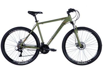 Велосипед алюміній 29 Discovery BASTION AM DD frame-21 хакі 2024 VT_OPS-DIS-29-196 фото