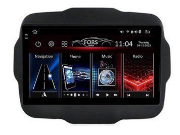 Штатная автомагнитола FORS.auto FS 2 PRO для Jeep Renegade (2+32Gb, 9") 2015-2019 FA_FS-2213 фото