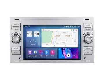 Штатна автомагнітола FORS.auto M200 Ford Focus/Mondeo/S-Max/C-Max/Kuga/Fiesta/Fusion (7 inch, 2+32Gb, silver) 2007-2011 FA_FS-7-M200 фото