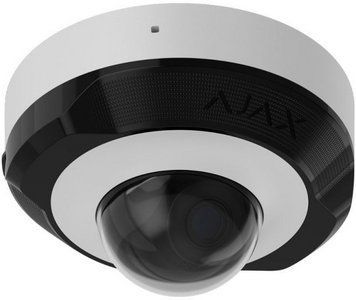 Ajax IP-Камера провідна DomeCam Mini, 5мп, 4мм, Poe, True WDR, IP 65, ІЧ 30м, аудіо, кут огляду 75 &deg; до 85 &deg;, RC_000039321 фото