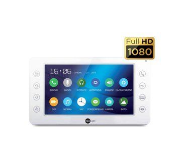 Видеодомофон 7ми дюймовый Full HD с памятью NeoLight KAPPA+ HD белый U_22372 фото