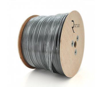 Кабель коаксиальный с питанием RITAR B305-RG59CCA+2x0.5mm CU, 0,81 мм.CCA, 64x0.12m CCA , 75 Ом, FPE, оболочка U_03243 фото