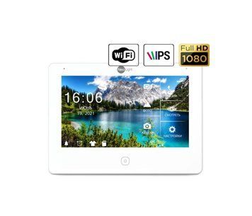 7ми дюймовый сенсорный Full HD видеодомофон с WiFi LAN и памятью NeoLight ALPHA HD WF белый U_21541 фото