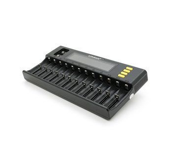 Зарядний пристрій універсальний Liitokala Lii-S12, 12+2 каналів, Ni-Mh/Li-ion/LiFePo4/крона, 220V/12V, LED+LCD U_34965 фото