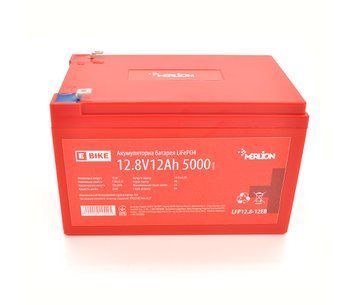 Літій-залізо-фосфатний акумулятор Merlion LiFePO4 12.8V 12AH (4S2P/BMS-15A), (151x99x99) 5000 циклів, Q12 U_14549 фото