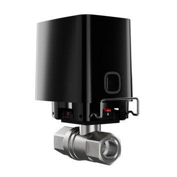 Розумний кульовий кран Ajax WaterStop 1/2" Jeweler, бездротовий, чорний AMA_RC_000029711 фото
