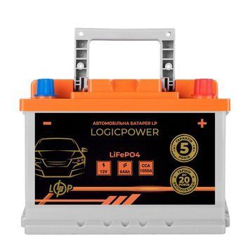 Автомобильный литиевый аккумулятор LogicPower LP LiFePO4 12V - 64 Ah (+ справа) BMS 1050А LP_24767 фото