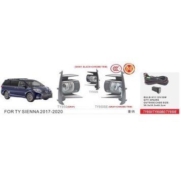 Фары доп.модель Toyota Sienna 2017-20/TY-950E/H11-12V55W/эл.проводка (TY-950E-Black) OL_53159 фото