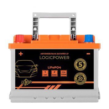 Автомобільний літієвий акумулятор LogicPower LiFePO4 12V - 64 Ah (+ зліва) BMS 1050А LP_24766 фото