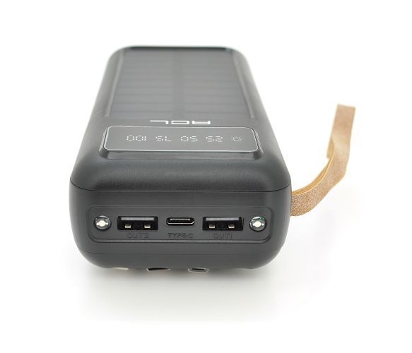 Повербанк ACL PW-61 30000mAh, SOLAR, Type-C/Lighting/Micro/USB, Black, Box U_37710 фото