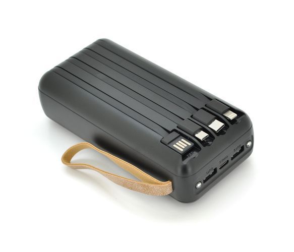 Повербанк ACL PW-61 30000mAh, SOLAR, Type-C/Lighting/Micro/USB, Black, Box U_37710 фото