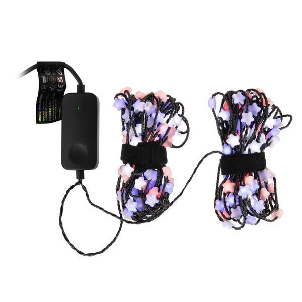 Гирлянда Smart LED Twinkly Strings Star RGB 200 IP20 12м USB-C кабель зеленый Twinkly RC_TWKS200RGB-G фото