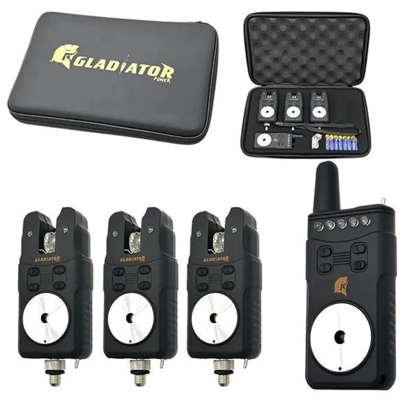 Набір сигналізаторів GLADIATOR RF698 4+1 Black з пейджером PR_RF6984 фото
