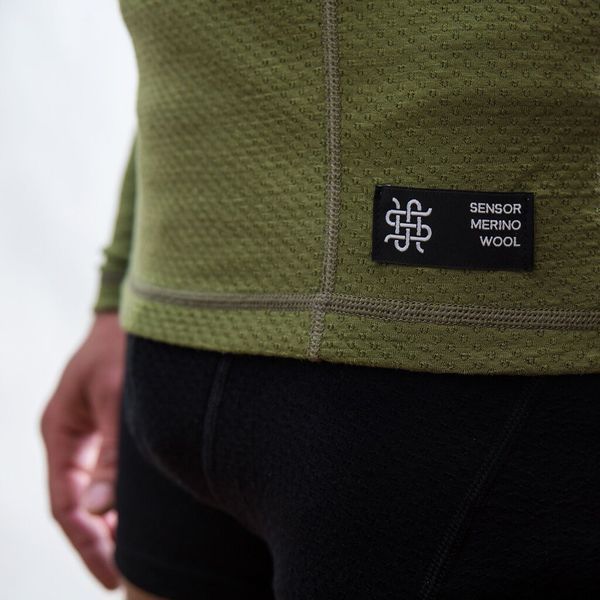 Термофутболка чоловіча Sensor Merino DF LS safari 17200031, SM11M-safari-XXL TM_SM11M-safari-XL фото