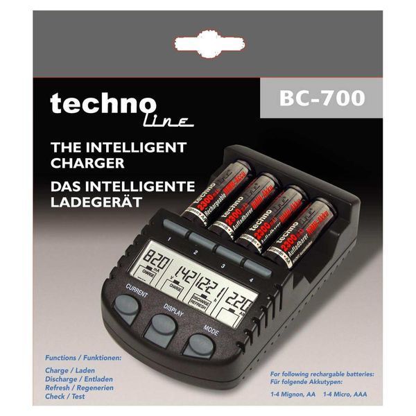 Зарядний пристрій Technoline BC700 (BC700) DS_DAS301706 фото
