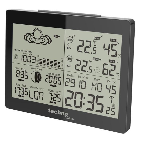 Метеостанція Technoline WS6760 Black (WS6760) (без акумулятора та зарядного пристрою) DS_DAS301181 фото