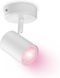 Светильник точечный накладной умный WiZ IMAGEO Spots, 1х5W 2200-6500K RGB белый RC_929002658701 фото 7