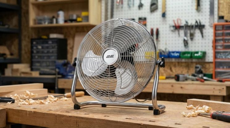 Вентилятор підлоговий 2E PowerWind 35C професійний, 35см, 65Вт, кнопки, двигун мідь 100%, срібний RC_2E-IF35C фото