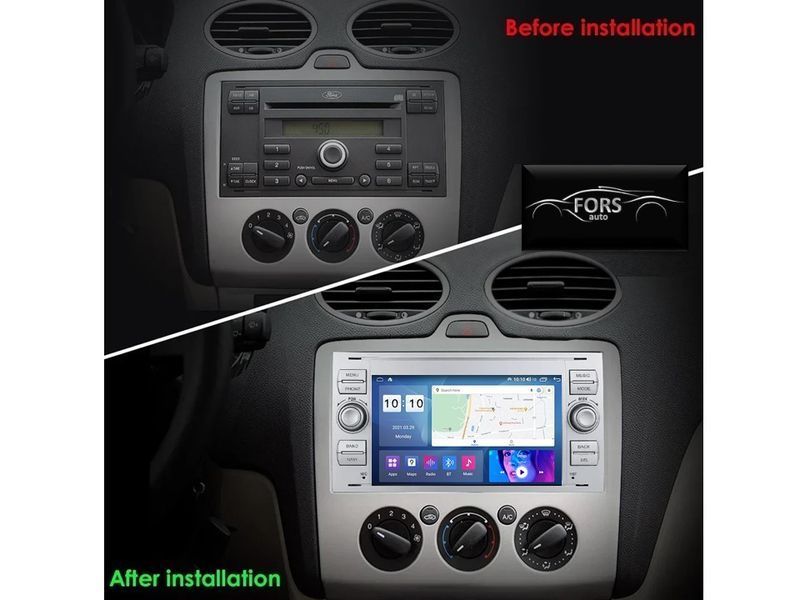 Штатная автомагнитола FORS.auto M200 Ford Focus/Mondeo/S-Max/C-Max/Kuga/Fiesta/Fusion (7 inch, 2+32Gb, silver) FA_FS-7-M200 фото